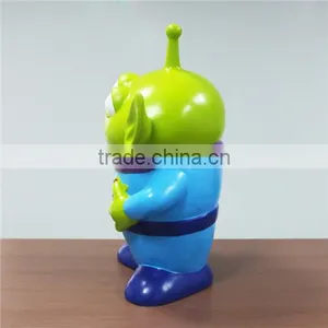2015 Customized Resin Alien Cartoon Statue for Garden Decor thumbnail-2