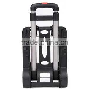Upgrade Folding Shopping Cart With 4 Wheels/Lightweight Aluminum Cube Folding Luggage Cart/ Portable Hand Trolley thumbnail-3
