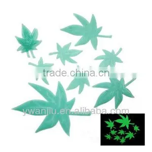 Supply Romantic Houseful Luminous Stickers / Bedroom Wall Sticker / Ceiling Plaster --Maple Leaves thumbnail-1
