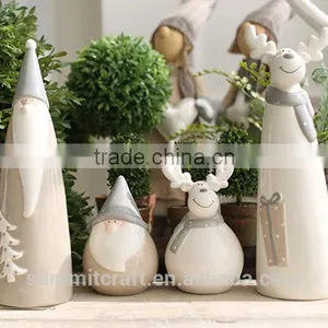 Funny Christmas Resin Santa and Reindeer Christmas Craft thumbnail-1