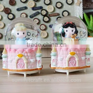 Resin Princess Music Box Snow Globe 8 Year Old Girl Gift thumbnail-1