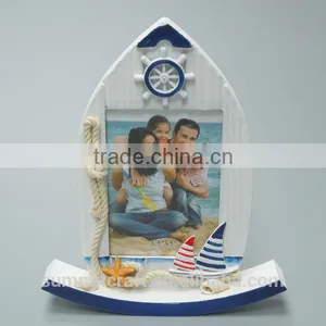 Mediterranean Handmade Boat Resin Photo Frame thumbnail-1