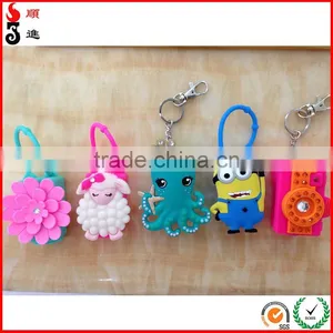 High Quality Scented Ethanol-based Antiseptic Hand Disinfectant With Cute Designs Portable Silicone Holders thumbnail-4