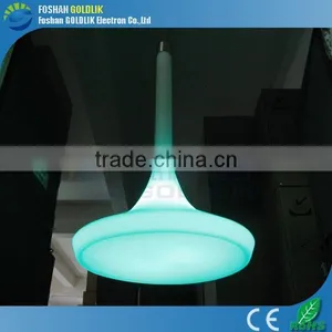 Restaurant Theme Decor RGB Color Changable Iron Pendant LED Light thumbnail-5