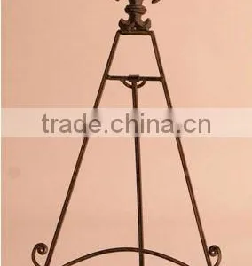 Wrought Iron Metal 12" Easel Plate Stand thumbnail-1