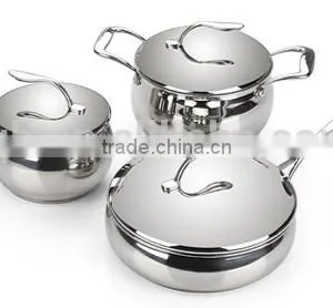 New Style Stainless Steel 6pcs Cookware Set/pot Set thumbnail-5