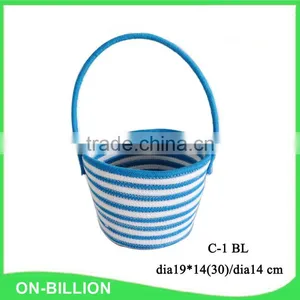 Cheap Sewing Colorful Coil Rope Children Basket thumbnail-4