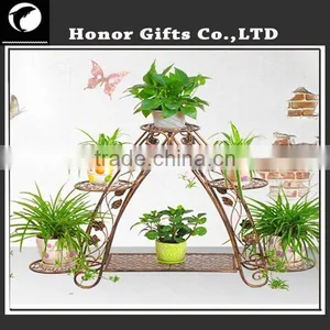 Wrought Iron Tiered Designer Plant Stand thumbnail-1