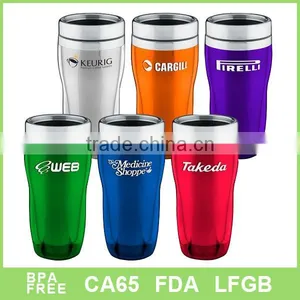BPA Free Stainless Steel Coffee Mug With Sliding Lid thumbnail-1