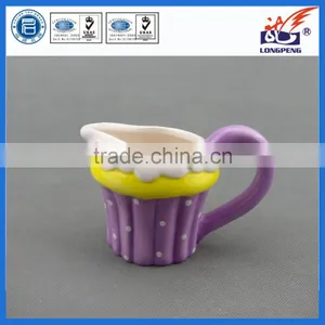 Eco-friendly Ceramic Milk Pitcher With Handle thumbnail-1