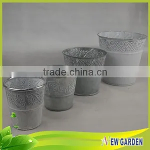 Outdoor Large Size Garden Nonwoven Silver Standing Pot for Plant thumbnail-2