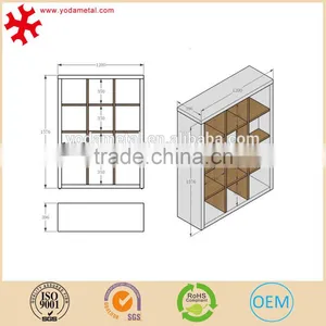 Decorative Bookshelf With 9 Units thumbnail-3