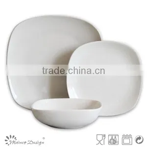 Square Cheap High Qulity Stoneware Ceramic Dinner Set thumbnail-4