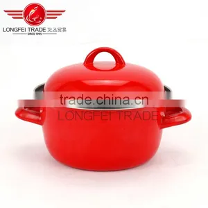 New Design Luxurious Enamel Stew Pot Casserole Hot Pot Turkey Pot OEM thumbnail-3
