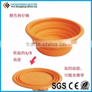 2010 Hot Selling Silicone Folding Wild Bird Chicken Pet Feeder for All Kinds of Pets thumbnail-4