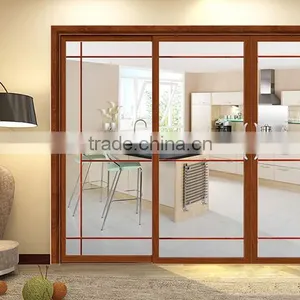 Aluminium Alloy Hollow Glass Sliding Door Kitchen Cabinet Door Wood Door(BG10-M483) thumbnail-2