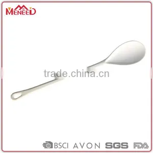 100% Melamine Chef Used Long Handle White Color Tasting Spoon thumbnail-1