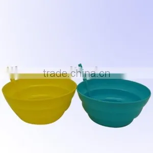 Cheap Price Eco-Friendly FDA Plastic Drinking Bowl With Straw thumbnail-1