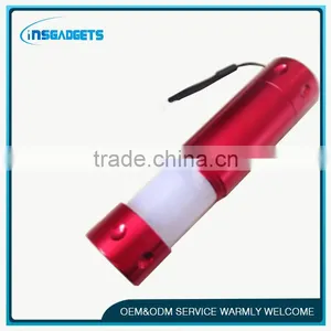 Led Aluminum Flashlight With Camping Lamp thumbnail-2