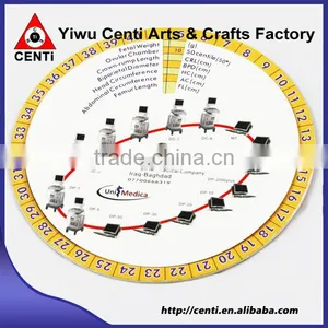 Hot Sale High Quality Three Layer Thick Paper Pregnancy Wheel Scale Caculator thumbnail-1
