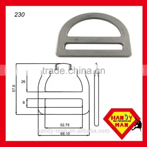 226 Stamped Bent Steel With Bar D-Ring thumbnail-5