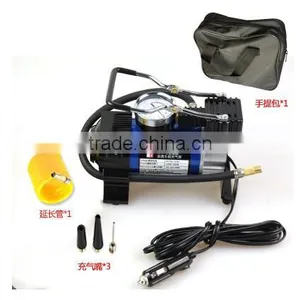 12V 150psi Metal Portable Mini Air Compressor With Flash Light thumbnail-1