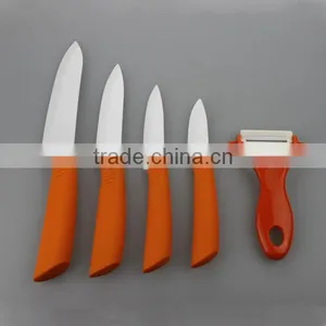 Hot Sale High Quality 5pcs Colorful Ceramic Knife Set With Peeler thumbnail-1