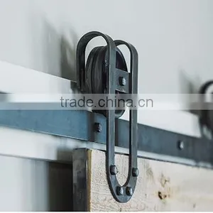 Hot Sale High Quality Customized Bar Flat Track Interior Sliding Barn Door Rollers and Track thumbnail-6