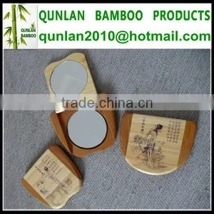 Bamboo Handheld Beauty Mirror In China thumbnail-1