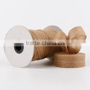 Cheap 25mm Wired Burlap Ribbon thumbnail-1