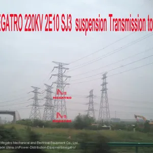 MEGATRO 220KV 2E2 SZCK Suspension Transmission Tower thumbnail-3