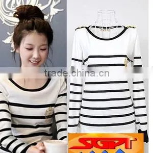 T SHIRT WOMEN, LONG SLEEVE, 100% COTTON thumbnail-2