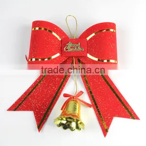HFR-T309 Christmas Bowknot and Bell Pendants Big Lots Christmas Decorations thumbnail-1
