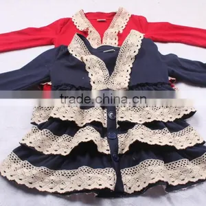 Best Kids Products Ruffle Lace Red Cotton Coat for Children Valentines Day Out Clothing thumbnail-6
