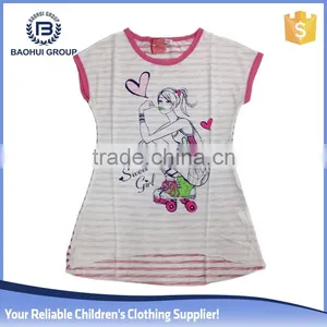 Model Elegant Blouses Stocklot Girl t Shirt Short Sleeve Chidren Wholesale thumbnail-1