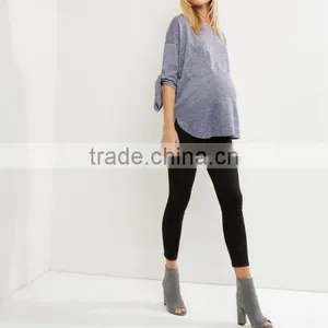 Wholesale Maternity Wear Clothes Knit Tie Sleeve Tops thumbnail-3