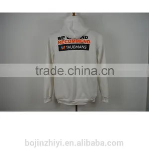 Custom Made Plain White Cotton Hoody thumbnail-2