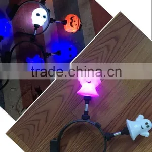Halloween Decoration Flashing Headband Skull Pumkin Ghost Light up Headband Party Decoration thumbnail-3