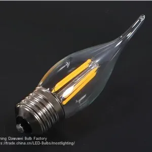 E27 C35 LED Filament Candle Bulb 6W thumbnail-3
