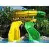 Two Lane Anti-UV Fiberglass Water Slides Commercial Outdoor Kids Play Water Slides thumbnail-1