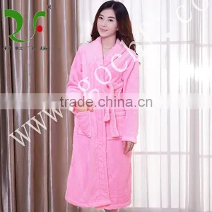 100% Cotton Soft Velvet Spa Robe thumbnail-1