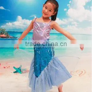 New Arrival Mermaid Dress for Girls Mermaid Costume Girls Dress Wholesale thumbnail-4