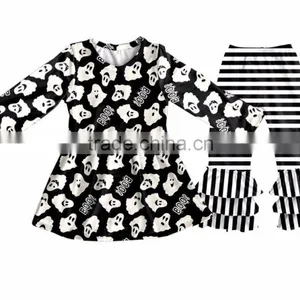 Newest Toddler Ruffle Pants Children Boutique Halloween Clothing Sets Kids Outfits Fall Baby Girl Clothes thumbnail-3