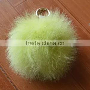SJ747-01 New Arrival Hot Sale Fur Accessory Fox Key Chain Fur Pom Pom thumbnail-2