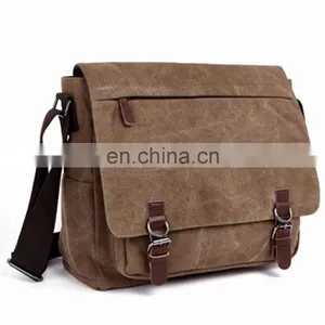 Vintage Canvas Laptop Messenger Business Bag thumbnail-1