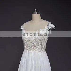 Sleeveless Sheath Wedding Dresses Affordable Casual Wedding Dresses for Weddings thumbnail-4