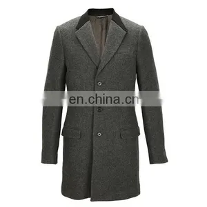 Custom European Style Winter Jackets Plus Size Wool Coat Cashmere Long Oversize Coat For Man thumbnail-4
