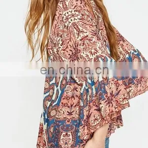 Beautiful Lady Flower Blouse thumbnail-2