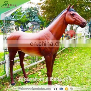 Kawah Realistic Resin Horse Artificial Life-Size Fiberglass Horse Statue For Sale thumbnail-1