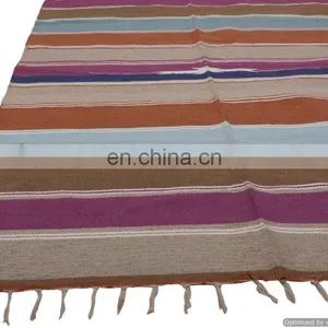 Indian Yoga Mat Rugs Hippie Beach Throw Bohemian Handmade Woven Art Carpet thumbnail-3